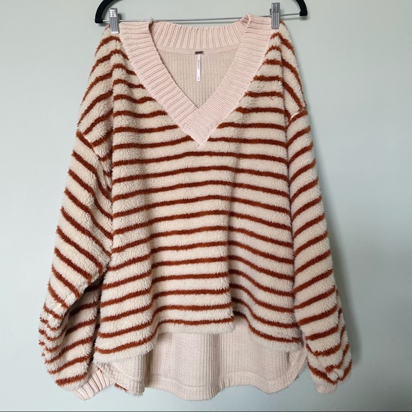 Connell Stripe Faux Fur Pullover | Poshmark